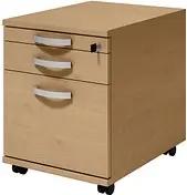 röhr Techno Rollcontainer ahorn 3 Auszüge 43,0 x 60,0 x 54,4 cm