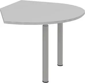röhr Anbautisch höhenverstellbar Techno hellgrau, silber freiform 104,0 x 126,5 x 68,0 - 82,0 cm
