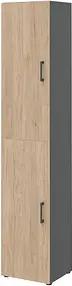 röhr Aktenschrank direct.office, 859H631000 hickory, anthrazit 5 Fachböden 40,0 x 33,5 x 212,5 cm