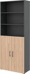 röhr Regalschrank direct.office, 859H661000 hickory 80,0 x 34,4 x 212,5 cm