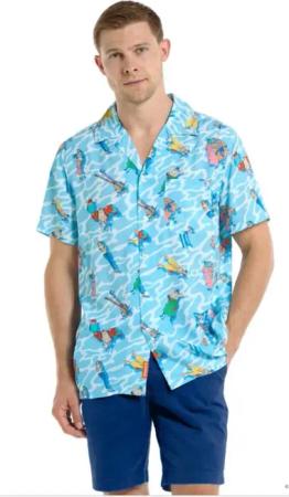 One Piece - Anime Kurzarmhemd - OppoSuits - Ocean Chill - S bis XXL - für Männer - Größe L - multicolor - Lizenzierter Fanartikel