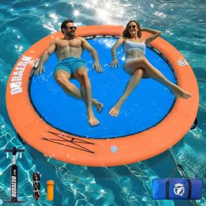 Liszton Aufblasbare Wasser-Hängematte,Rundes,Schwimmring für See &