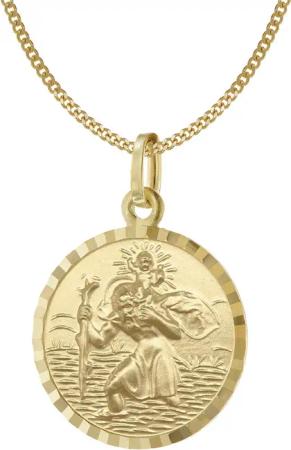 Acalee Panzerkette mit Christophorus Gold 333/8K