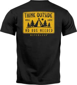 Neverless Print-Shirt Herren T-Shirt Backprint SpuchThink