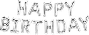 Deggelbam Luftballon HAPPY BIRTHDAY Schriftzug Geburtstagsdekoration,