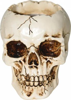 Horror-Shop Dekofigur Antike Kleine Totenkopf Vase
