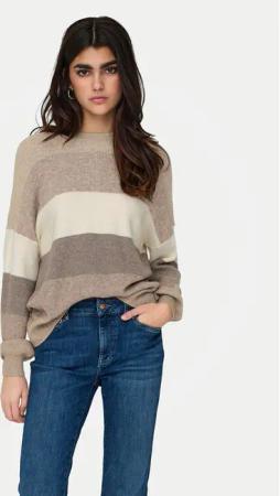 ONLY Pullover Atia 15220044 Beige Regular Fit