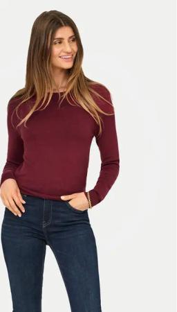 ONLY Pullover Venice 15333989 Dunkelrot Regular Fit