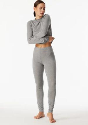 Leggings grau-meliert - Premium Warming 42