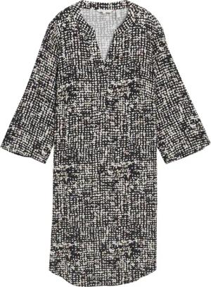 TOM TAILOR Damen Kleid mit Muster, blau, Gemustert, Gr. 46