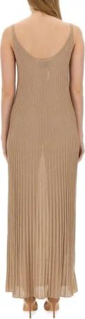 Max Mara - Ritmo Lurex Long Dress - Größe S - beige