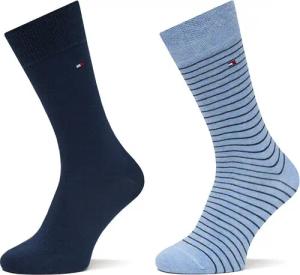 Tommy Hilfiger 2er-Set hohe Herrensocken 100001496 Blau