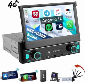 ESSGOO 8Kern 1DIN Android 14 Carplay