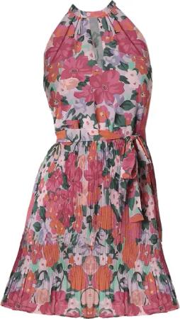 Vila Shirtkleid Lockeres Blusenkleid Plissiertes Neckholder