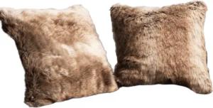 Home-trends24.de Kissenhülle Kissenhülle Fell Beige Braun