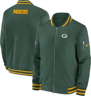 Nike Bomberjacke "Nike Jacke Green Bay Packers Nike Coach Bomber"