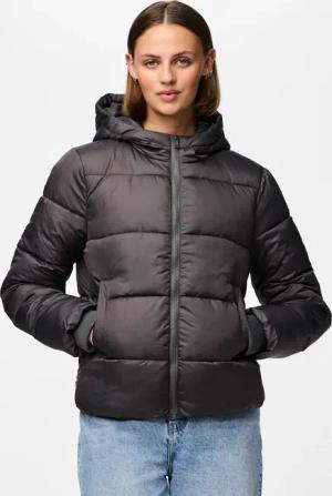 pieces Steppjacke "PCBEE NEW SHORT PUFFER JACKET NOOS BC", mit Kapuze