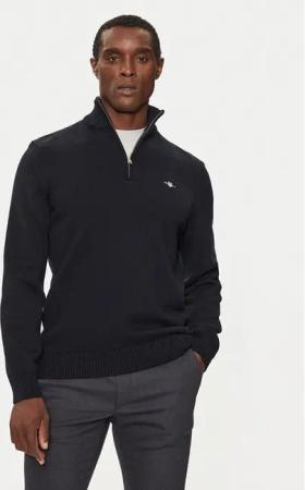 Gant Pullover Casual Cotton Half Zip 8030170 Schwarz Regular Fit