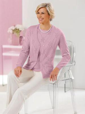Ajourstrickjacke