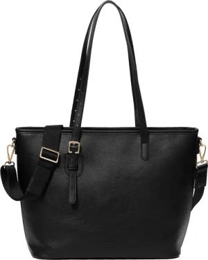 Seidenfelt Heby - Shopper 43 cm (black/gold)