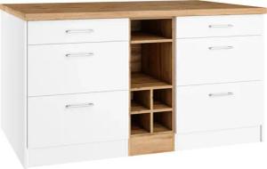 KOCHSTATION Kücheninsel "KS-Milan", Stellmaß 153/100 cm, viel Stauraum, Lebensmittelpunkt: Küche