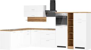 KOCHSTATION Winkelküche "KS-Milan", Stellbreite 340/220 cm, viel Stauraum, wahlweise mit E-Geräten