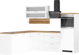KOCHSTATION Winkelküche "KS-Milan", Stellbreite 250/220 cm, viel Stauraum, wahlweise mit E-Geräten
