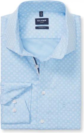 OLYMP Luxor, bügelfreies Business Hemd, modern fit, Blau, Kent, 40