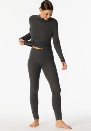 Leggings dunkelgrau-meliert - Premium Warming 38