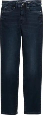 TOM TAILOR Damen TTELVA STRAIGHT Jeans, blau, Uni, Gr. 26/32