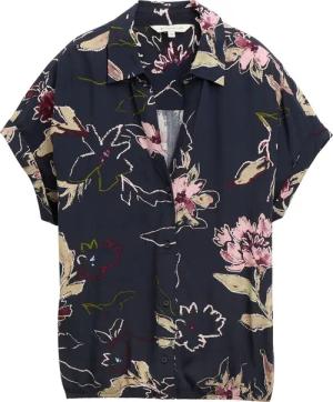 TOM TAILOR Damen Bluse mit Muster, blau, Geblümt, Gr. 40