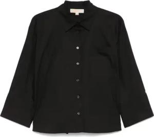 Michael Kors - Solid Poplin Shirt - Größe S - schwarz