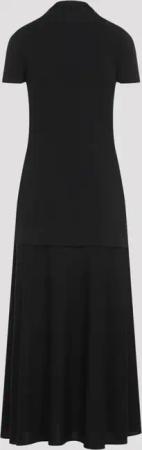 Jil Sander - Black Short Sleeve Dress - Größe 36 - schwarz