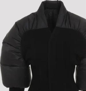 Rick Owens - Black Polyamide Coat - Größe 42 - schwarz