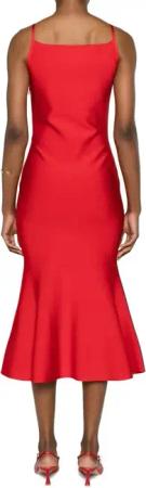 Alexander McQueen - Flared Knit Dress - Größe M - rot