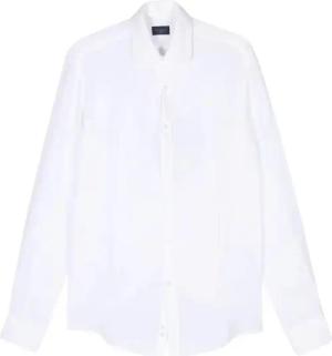 Paul & Shark - Classic White Linen Long Sleeve Shirt - Größe 39 - weiß