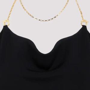 Bottega Veneta - Viscose Black Midi Dress - Größe XS - schwarz