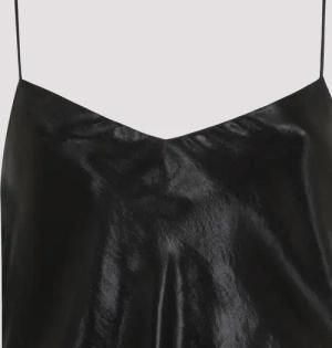 Saint Laurent - Black Acetate Long Dress - Größe 34 - schwarz