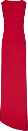 Mônot - Long Sleeveless Red Crepe Dress - Größe 42 - rot
