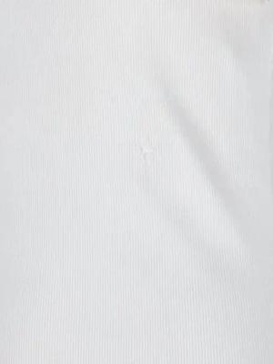 Setchu - Ribbed Logo Mini Dress – White - Größe I - weiß