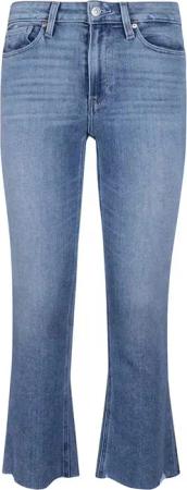 Paige - Cropped Flared Jeans With High-Rise Waist - Größe 25 - blau