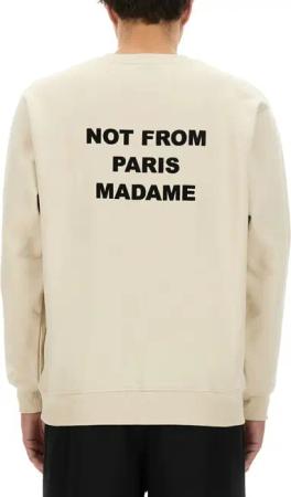Drôle De Monsieur - "Slogan" Sweatshirt - Größe XL - beige