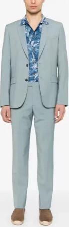 Paul Smith - Tailored Light Blue Suit With Two-Button Front Fas - Größe 48 - blau
