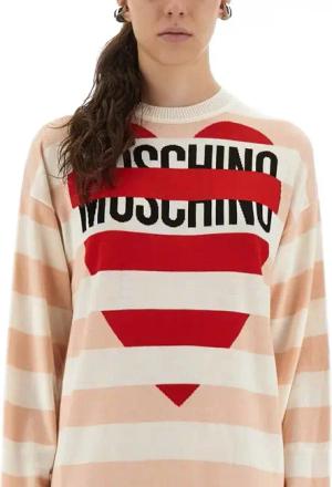 Moschino - Relaxed Fit Wool Mini Dress - Größe M - beige