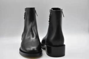 Michael Kors Stiefel - Black Laced Boots With Iconic Branding - Gr. 7_5 - in Schwarz - für Damen
