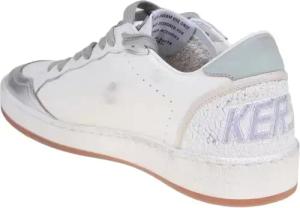 Golden Goose Low-Top Sneaker - White And Silver Leather Ballstar - Gr. 40 (EU) - in Weiß - für Damen