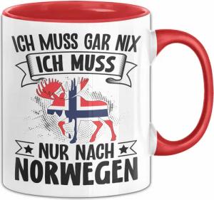 Trendation Tasse Norwegen Tasse Geschenk Ich