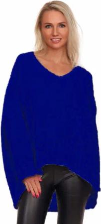 Charis Moda Strickpullover V-Ausschnitt im Oversized