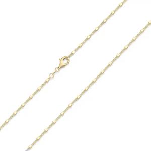 Materia Kette ohne Anhänger Damen Gelbgold