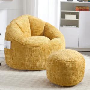 LVHOM Sitzsack (Sitz/Hocker): 89x88x76cm/40x40x30cm, Großartiges Chenille-Loungeset